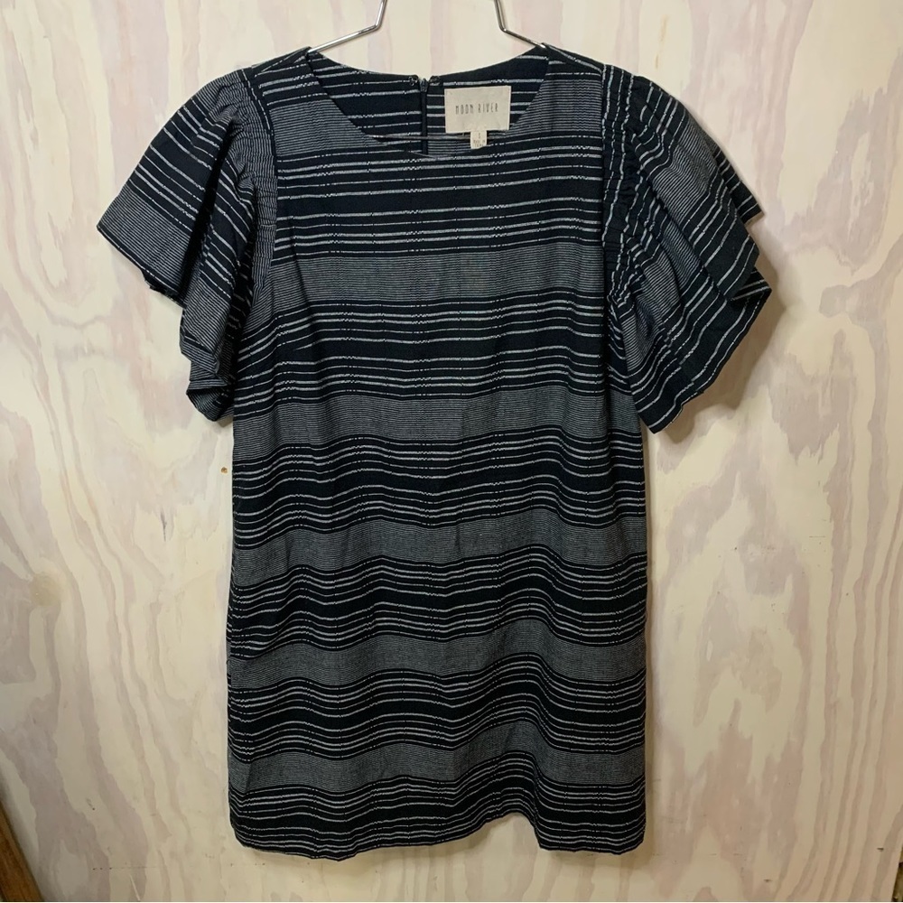 Anthropologie | Moon River Denmark Flutter Sleeve Tunic Dress​​​